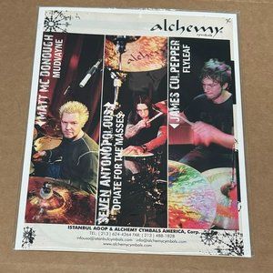 ALCHEMY CYMBALS - MATT MCDONOUGH / CULPEPPER / ANTONOPOLOUS - 2006 Print Ad